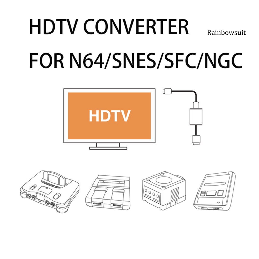 Cáp Chuyển Đổi Rb-1080P Hdmi Cho Nintendo 64 / Snes / Ngc