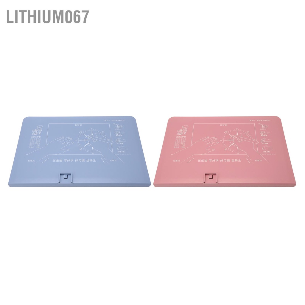 ☀ Lithium067 Bộ điều chỉnh tư thế ngồi cho trẻ em Học sinh Bộ sửa tư thế viết 4D Cơ thể phân chia lớn Đệm cao Học sinh trẻ em Chống cận thị ngồi