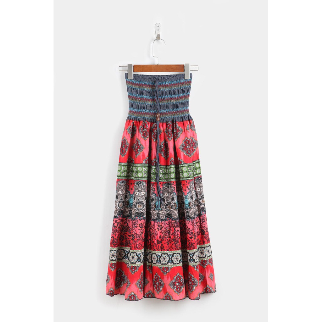 Váy/Đầm Maxi BoHo Họa Tiết Thổ Cẩm - kèm video tự quay của shop | BigBuy360 - bigbuy360.vn