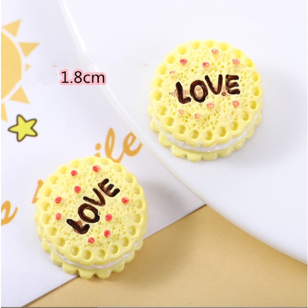 Charm mô hình các món ăn cho các bạn trang trí nhà búp bê, dán Jibbitz, kẹp tóc, DIY