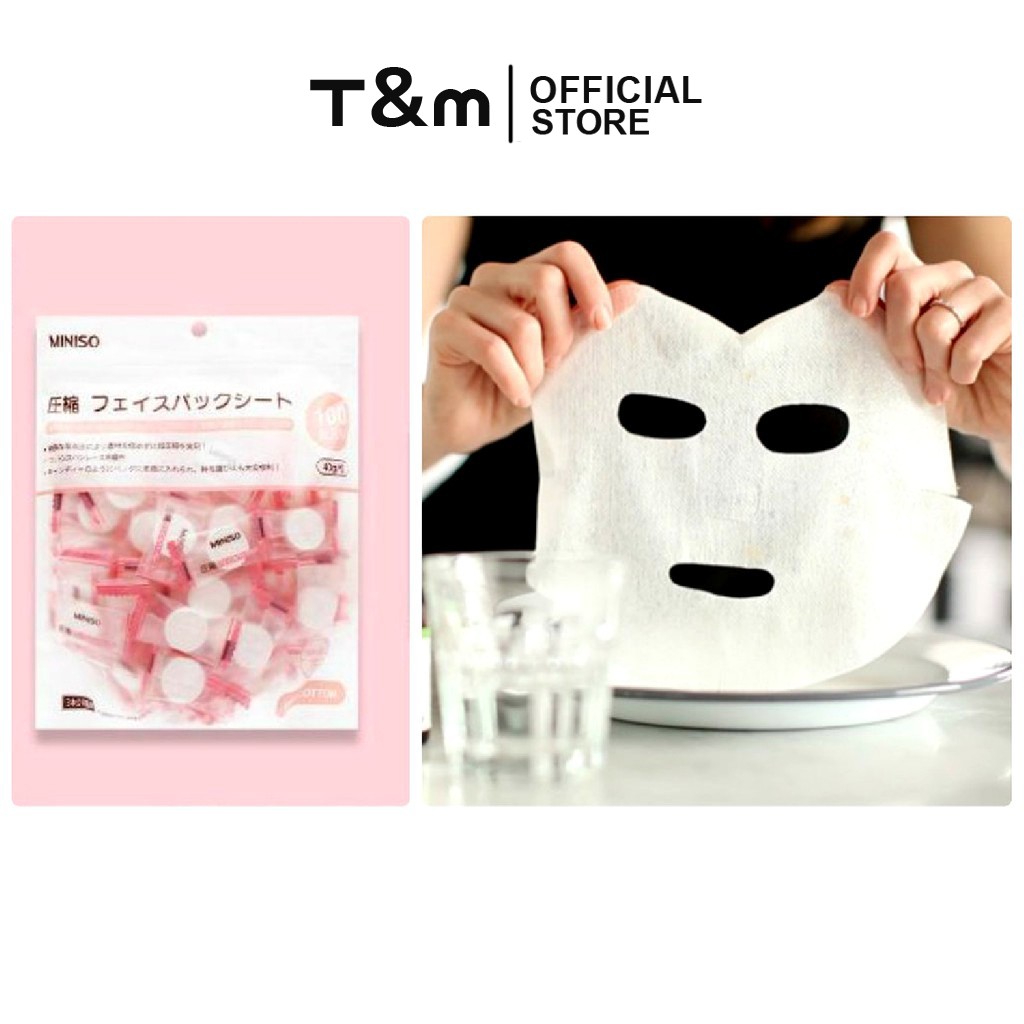 Mặt Nạ Giấy Nén 💕𝑭𝒓𝒆𝒆𝒔𝒉𝒊𝒑💕 Mặt Nạ Miniso - Mask Giấy Nhật Bản