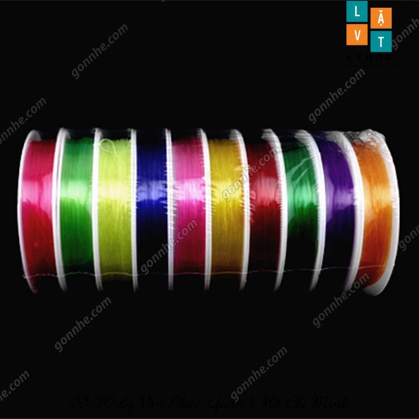 Dây cước trong suốt Crystal Stretch Line 0.8mm - Dây cước dai gắn phụ kiện, chuỗi hạt DIY, vòng tay, vòng cổ handmade