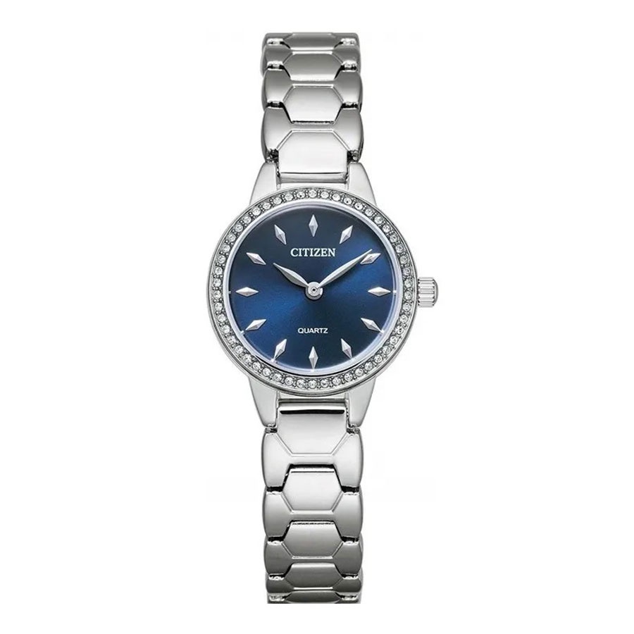 Đồng Hồ Nữ Citizen Đính Đá Swarovski Dây Thép Không Gỉ EZ7010-56L - Mặt Xanh