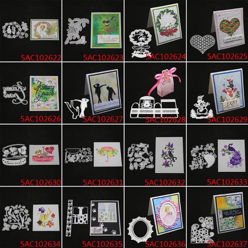 Khuôn Cắt Giấy Thủ Công DIY Hình Chim Và Lá Cho Học Sinh