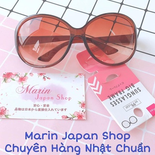 Kính râm mắt nâu chống tia UV chống bụi đi đường hàng Nhật Bản