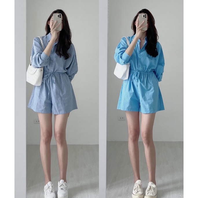 J581 Jumpsuit basic dài tay Audrey