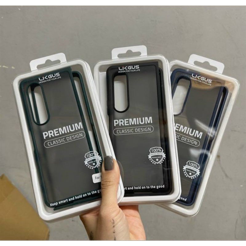 Ốp lưng Likgus nhám cho samsung Z Fold 3 , Z Fold 4 chống bám vân tay