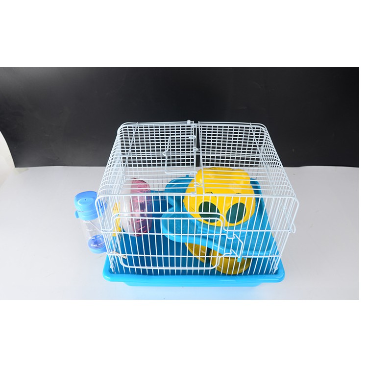 lồng hamster mẫu nhà mặt mèo ( kích thước 35,5 * 26,6 * 27,5 cm)