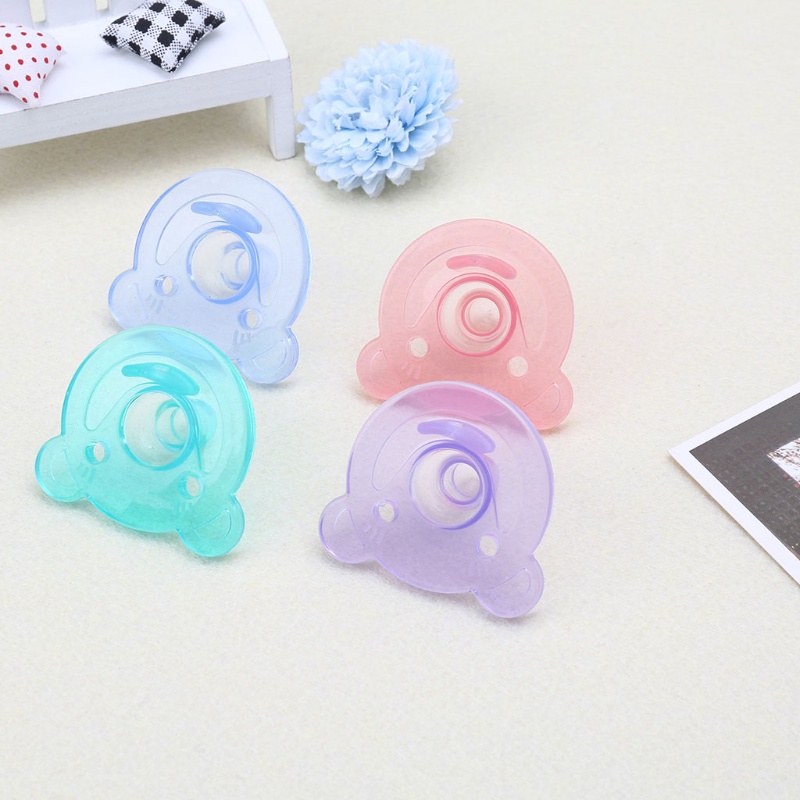 Núm Vú Giả Chỉnh Hình Bằng Silicon Mềm Hình Gấu Dễ Thương Cho Bé 0-18 Tháng Tuổi