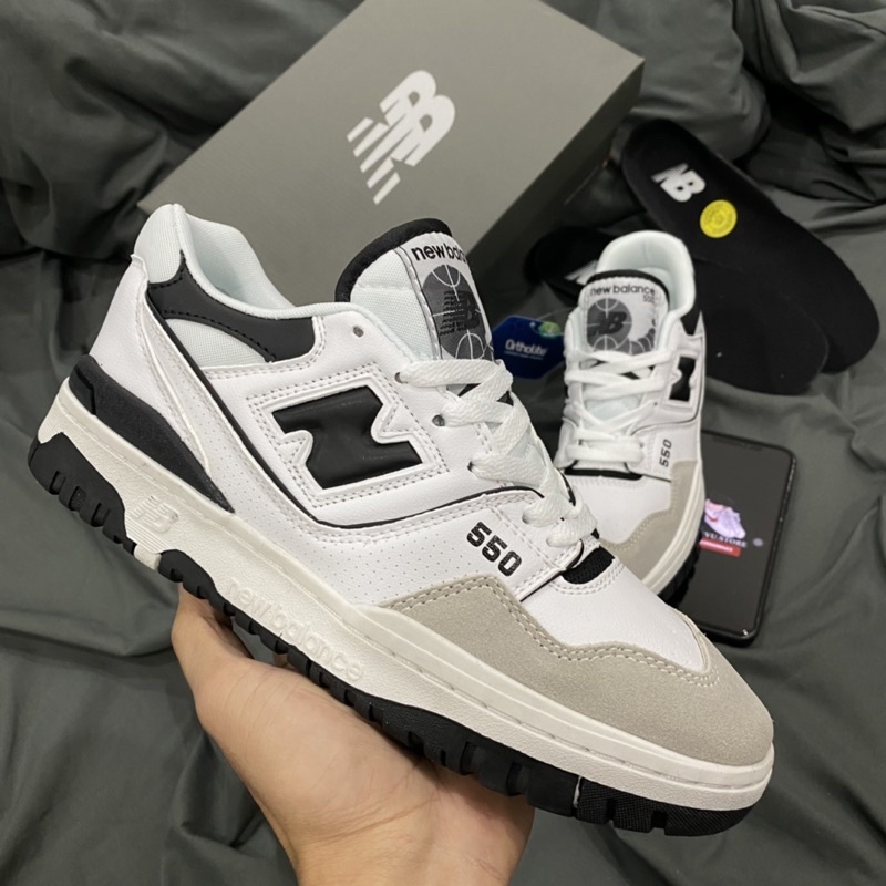GIÀY NEW.BALANCE 550 WHITE BLACK 1:1 SC [ FULL BOX + FREE SHIP ] | BigBuy360 - bigbuy360.vn