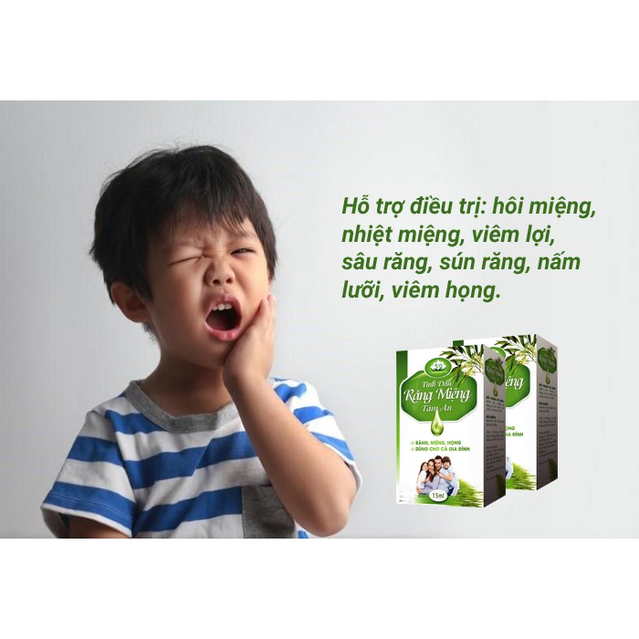 [HÀNG CHÍNH HÃNG]Tinh Dầu Răng Miệng Tâm An - Hôi Miệng, Nhiệt Miệng, Sâu Răng, Viêm Tai Giữa, Viêm Họng Hạt