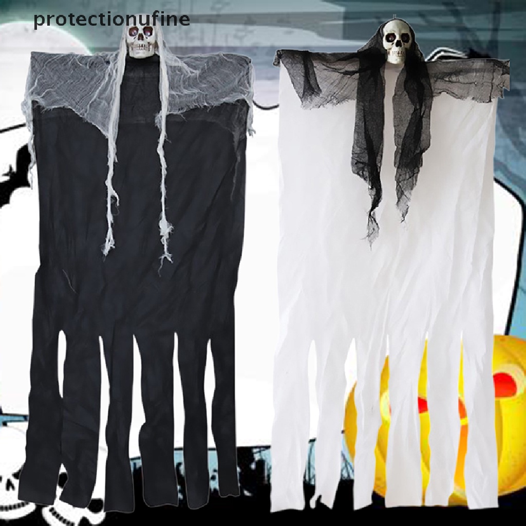 Bộ Xương Trắng Đen Treo Trang Trí Halloween 100cm PR3VN 2020