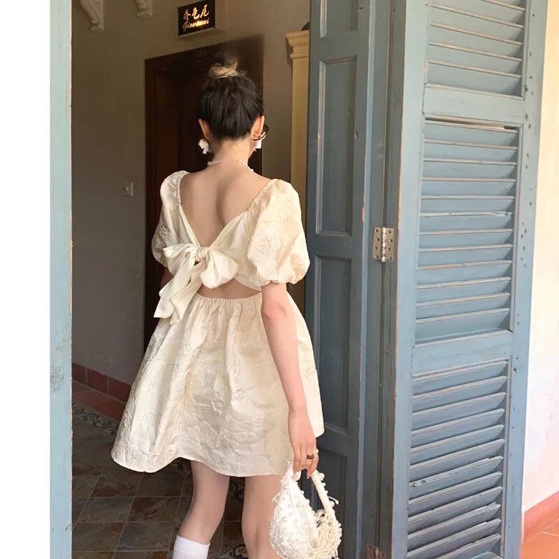 Váy Baby DoLL Cut out Thắt Nơ | BigBuy360 - bigbuy360.vn