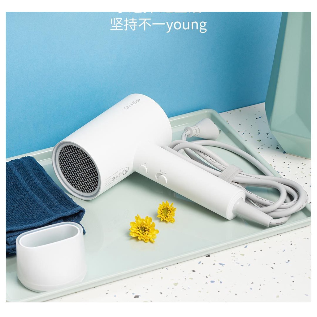 Máy sấy tóc Xiaomi Showsee A1-W công suất 1800W , máy sấy bổ sung ion âm chống xù rối khô tóc