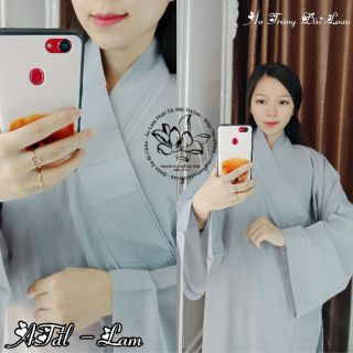 Đồ phật tử mặc đi chùa - Áo tràng đài loan cao cấp <Hình thật + Video>
