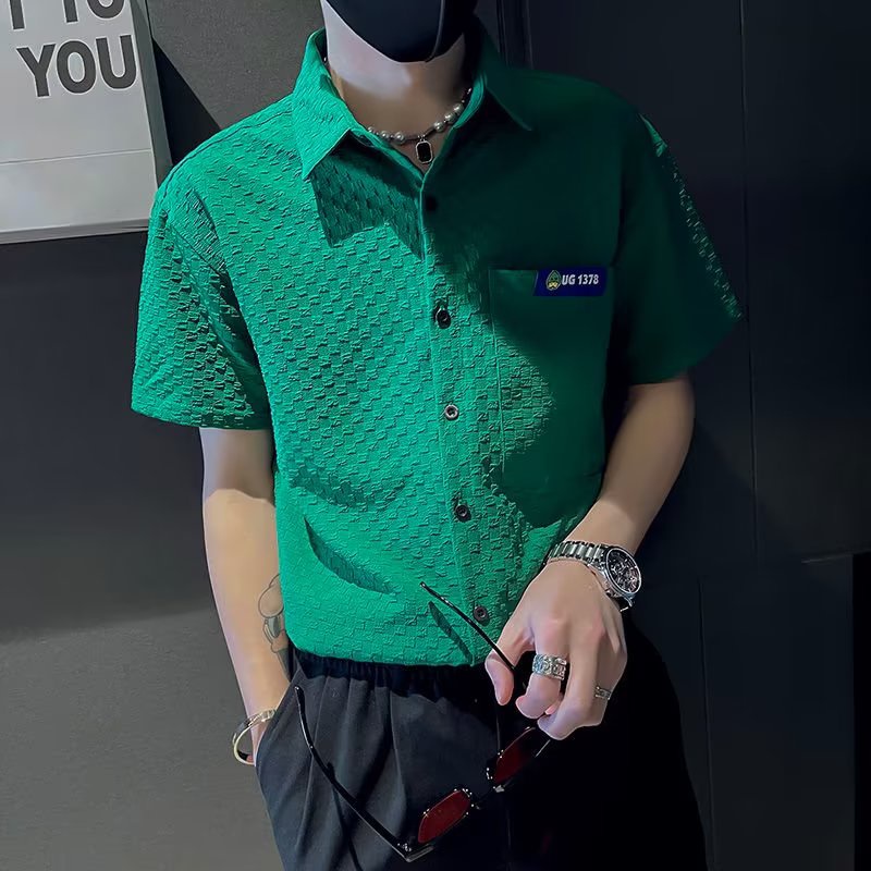 Áo Sơ Mi Ngắn Tay Thời Trang Mùa Hè Dành Cho Nam