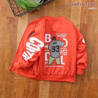 Áo gió DTS bomber phong cách bóng rổ cho bé trai