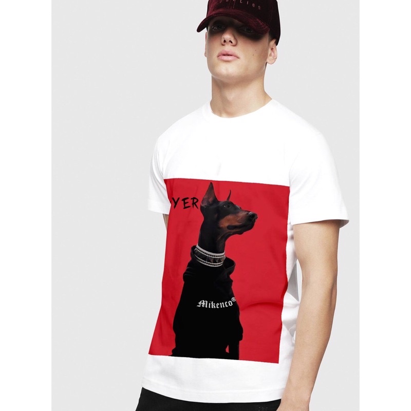 Áo phông mikenco chú chó đen Size s - XxL