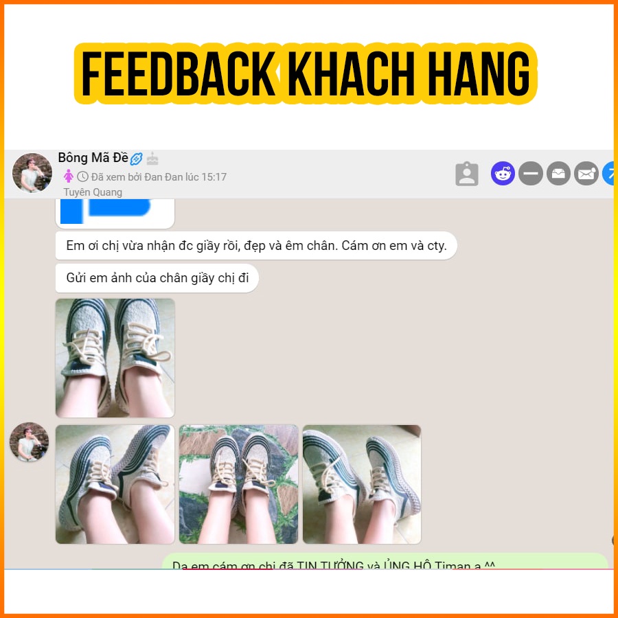 Giày thể thao nữ, sneaker TIMAN HT02 thời trang chống trượt bảo hành 1 năm