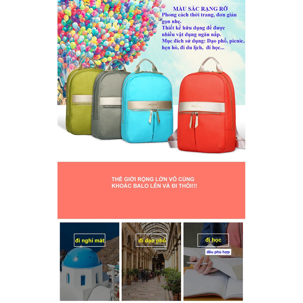 Balo thời trang Cartinoe Color Full