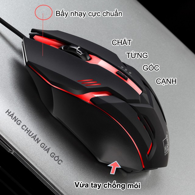 Chuột máy tính siêu bền K2 - SKY9 có tặng kèm lót chuột gaming logitech xịn