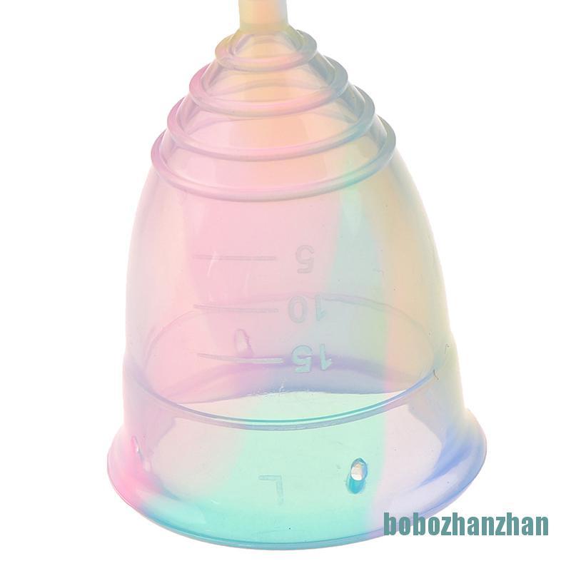 Cốc Nguyệt San Bằng Silicon Mềm Nhiều Màu Sắc