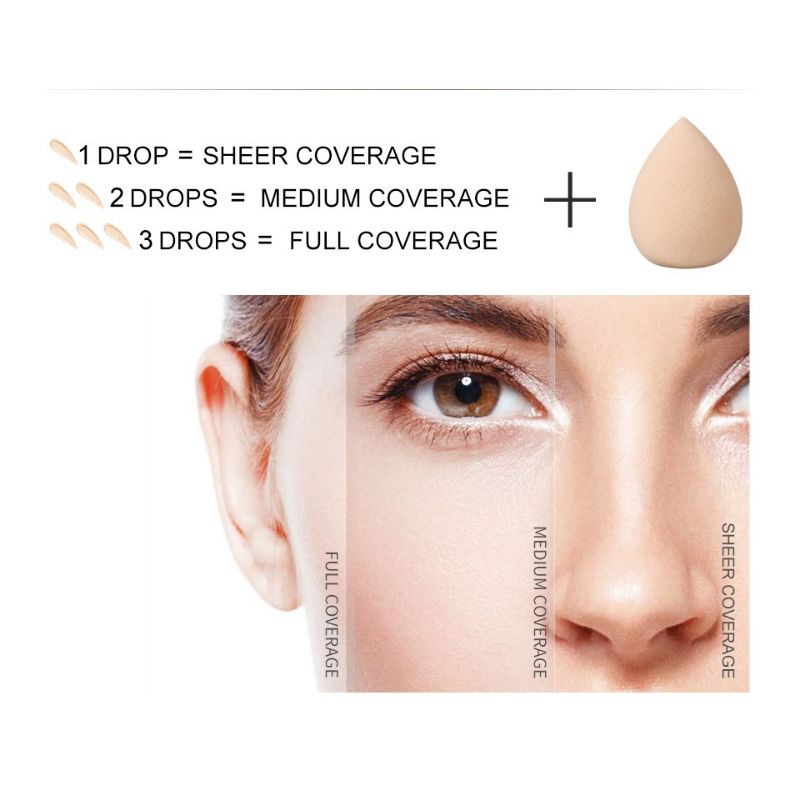 Kem nền dạng lỏng giữ ẩm O.TWO.O Drop Foundation 15ml