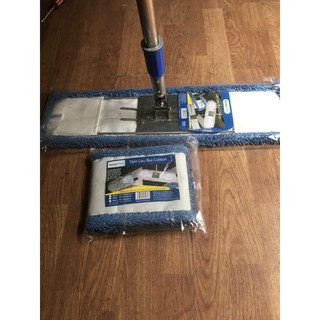 Combo bộ lau nhà inox San hô homeinno cán tăng đơ ( KT 60*13cm ) kèm thêm 01tấm lau thay thế