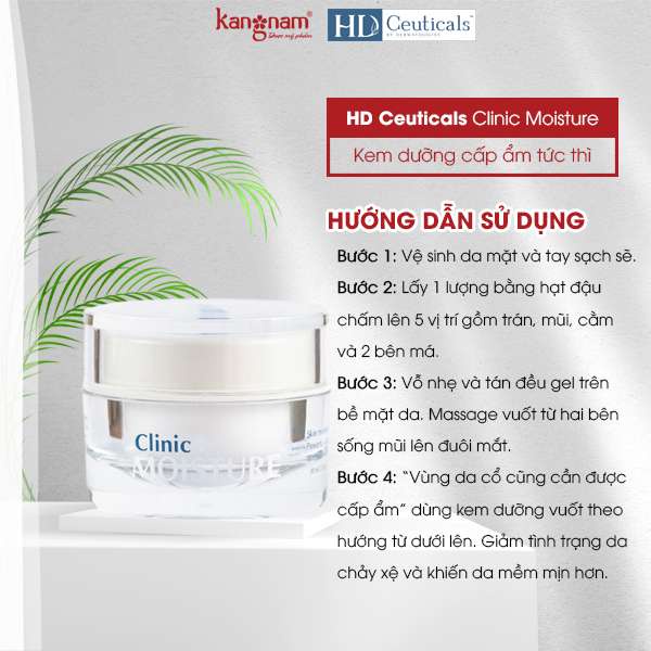 Tinh chất cấp ẩm tức thì HD Ceuticals Clinic Moisture 30ml