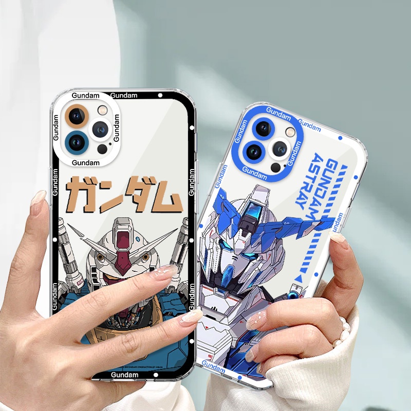 Gundam Phone Case Cool Mobile Suit Transparent New Customized Protective Case Personality Mecha Anime