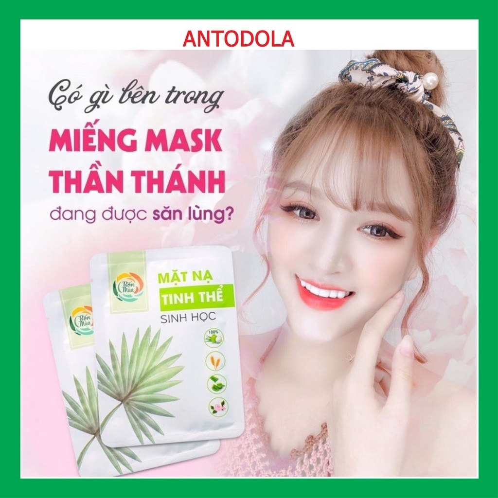 [Hộp 5 Miếng] Mặt nạ dừa tươi, Mặt Nạ Tinh Thể Sinh Học Bốn Mùa