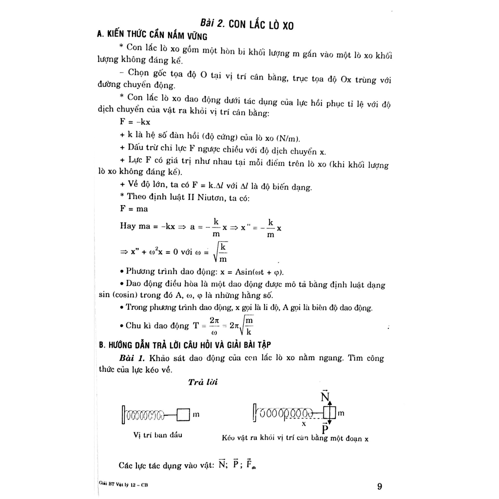 Sách - Giải Bài Tập Vật Lí 12 Cơ Bản