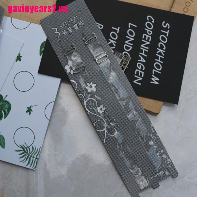 Dây Áo Ngực silicone Trong Suốt Co Giãn Phối Khóa Kim Loại