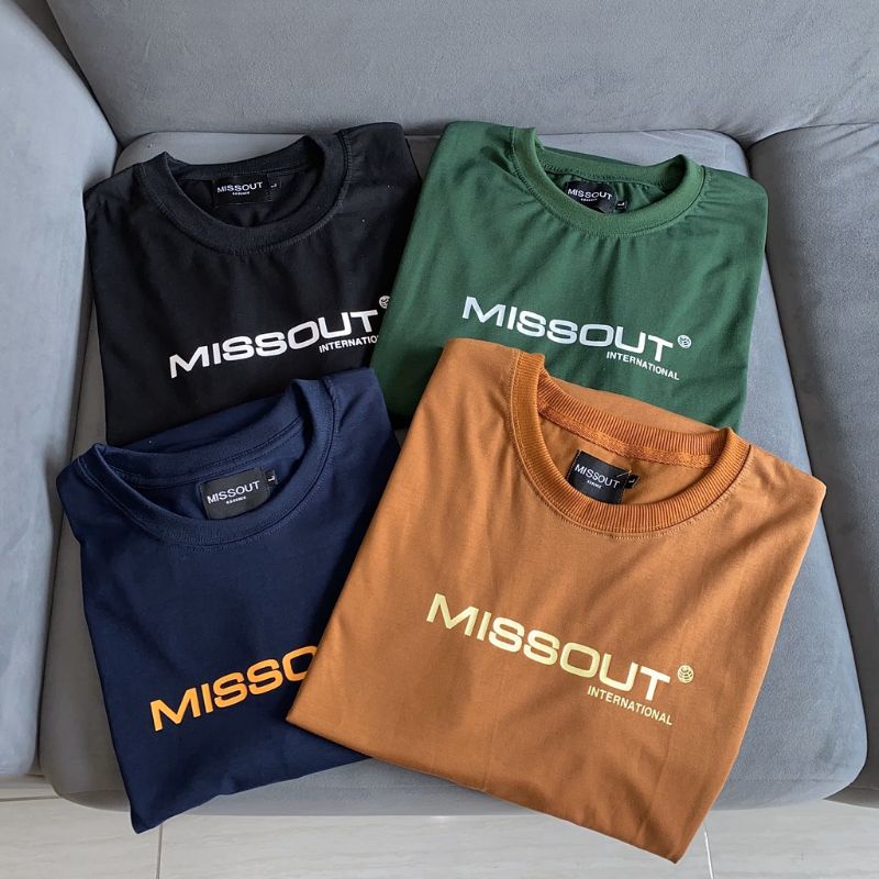 XPstore Áo Thun tay lỡ unisex Missout Nam/Nữ (Ảnh thật)