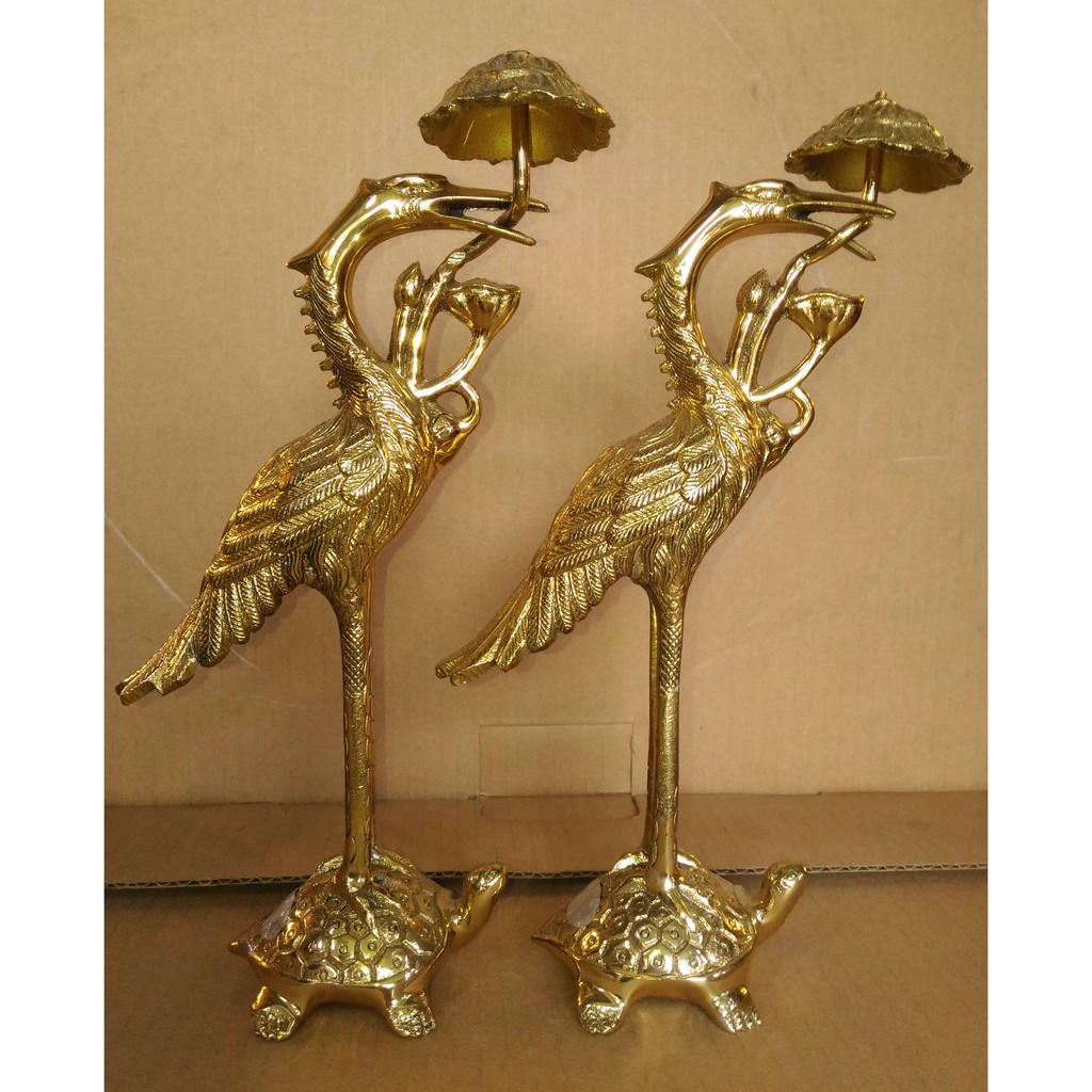 Cặp Hạc Đồng Cao 25 cm