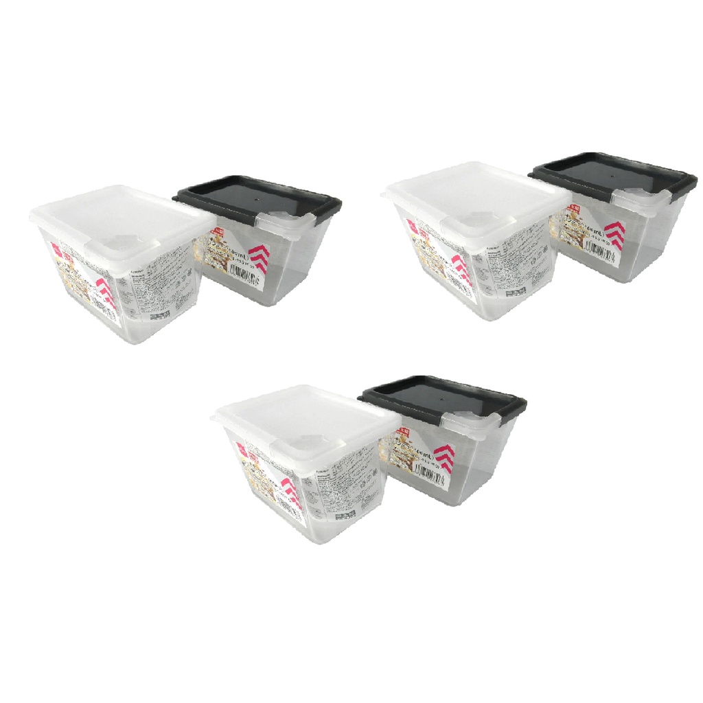 Daiso Hộp Nhựa Đựng Thực Phẩm 500Ml 11.1X8.6X8.6Cm Plastic Container -500Ml - 16.90Fl Oz-