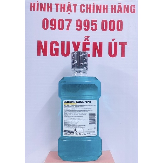nước súc miệng listerine 750ml