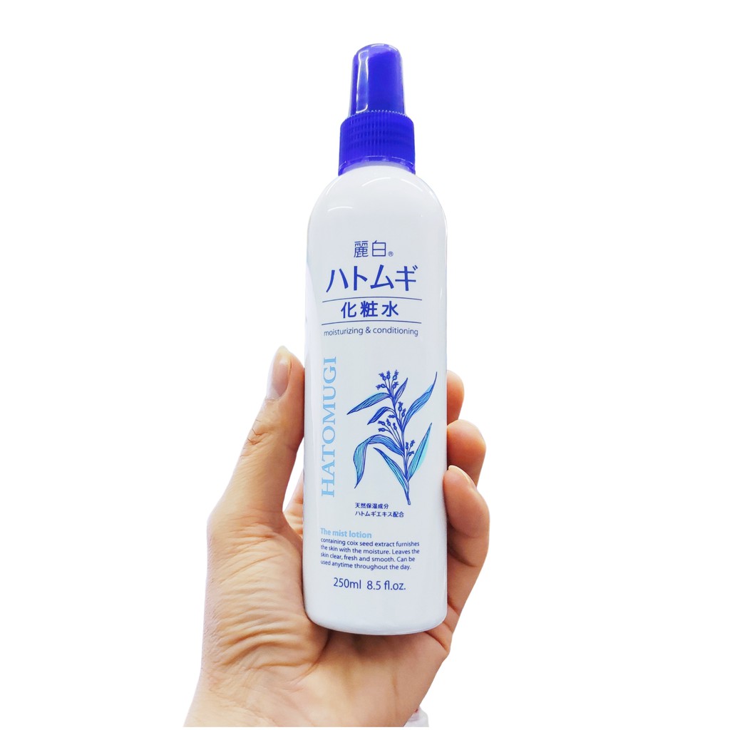 Xịt Khoáng Hatomugi Moisturizing & Conditioning The Mist lotion 250ml Dưỡng Ẩm, Sáng Da