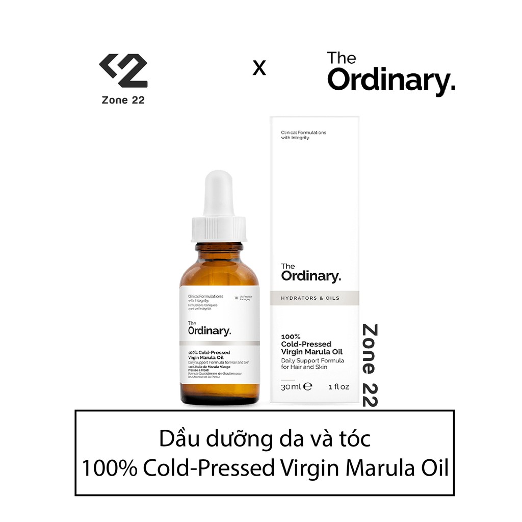 [ZONE 22] Dầu dưỡng da & tóc 100% Cold-Pressed Virgin Marula Oil