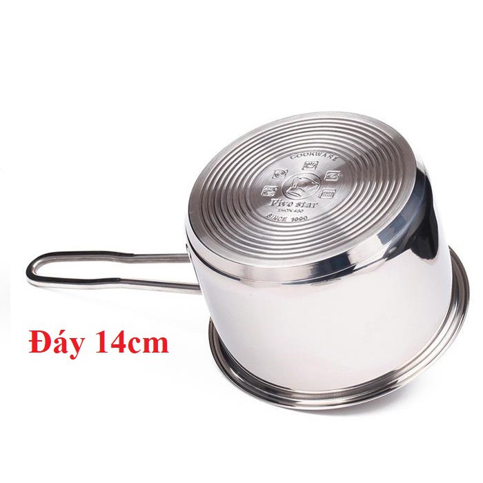 QUÁNH BỘT FIVESTAR 12,14 VÀ 16CM inox 430 DÙNG ĐƯỢC BẾP TỪ