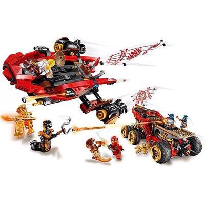 Bộ sưu tập LEGO Phantom NINJA CHIẾN Xa Mech khối gỗ lắp ráp đồ chơi câu đố cậu bé phiên bản hoàn hảo