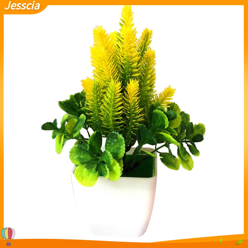 Jessica| 1 Chậu Cây Bonsai Nhân Tạo Trang Trí Phòng Khách, Văn Phòng