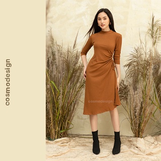 Váy len COSMO DESIGN ôm rút dây bên sườn