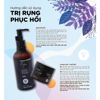 combo ngăn rụng phục hồi tóc Vy Tường Vy