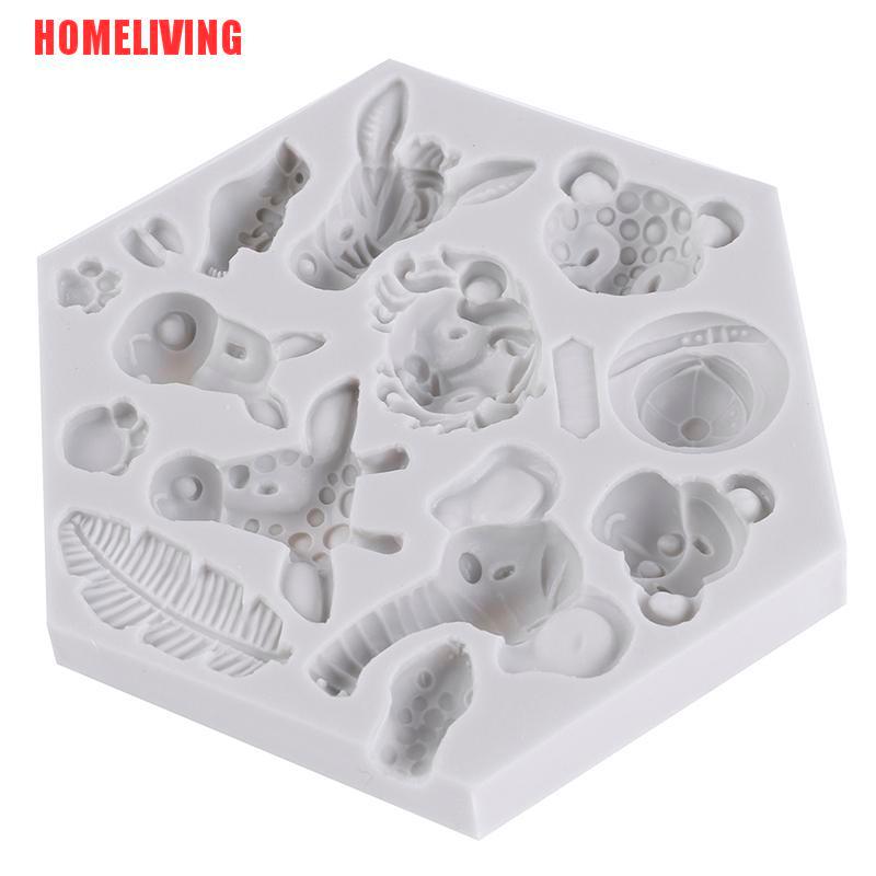 Khuôn Làm Bánh Chất Liệu Silicone Hình Động Vật Độc Đáo