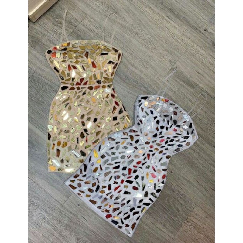 Đầm body cúp ngực đắp kiếng