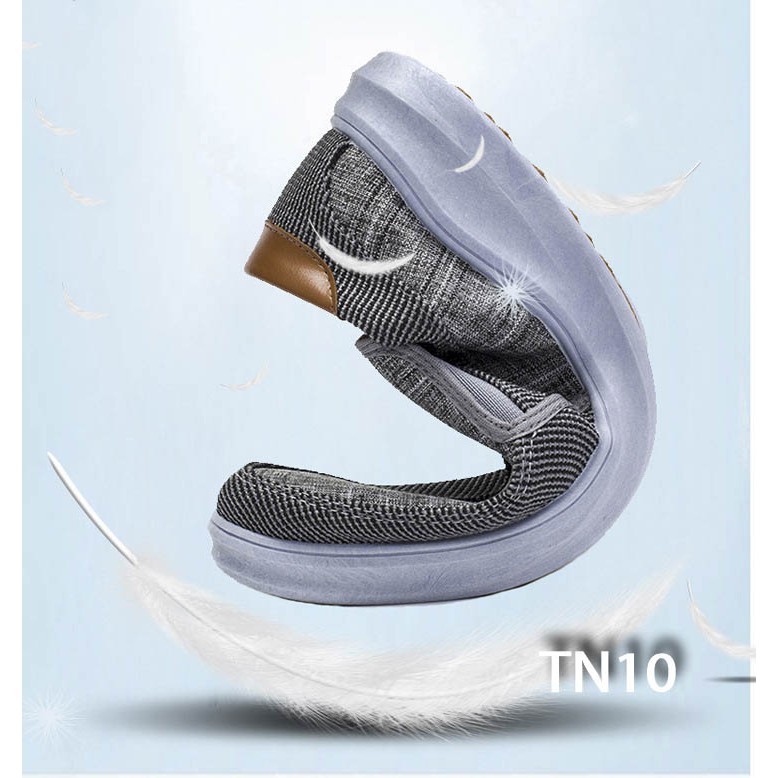 [ Cực Hot ] Giày Sneaker Thể Thao Đế Êm Chất Vải Jeans TN10 - Xám | BigBuy360 - bigbuy360.vn