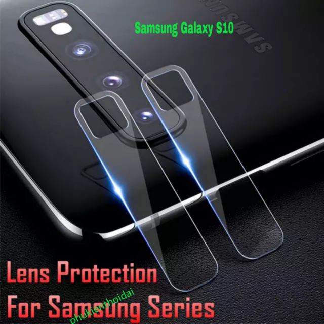 Cường lực Camera cho Samsung Galaxy S10 đủ phụ kiện