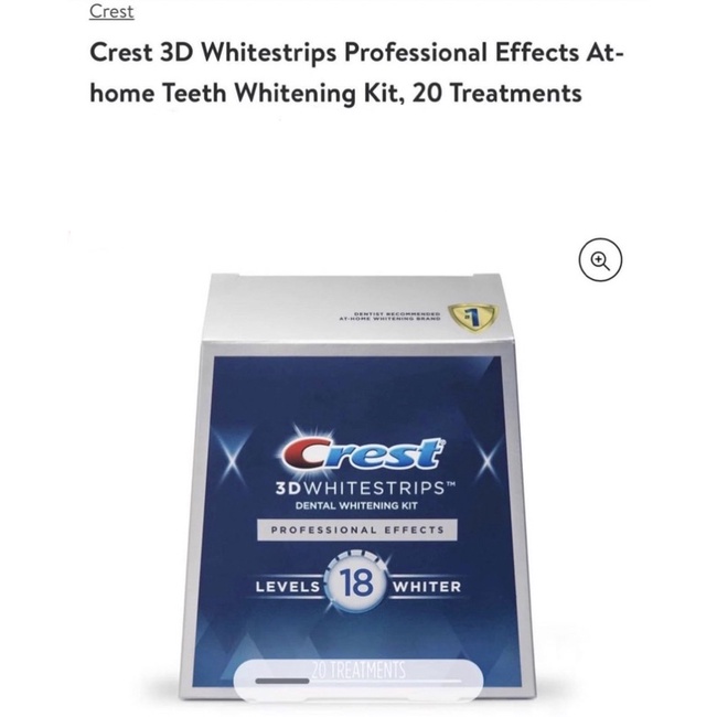 Dán trắng răng 3D Crest Whitening Professional Effects
