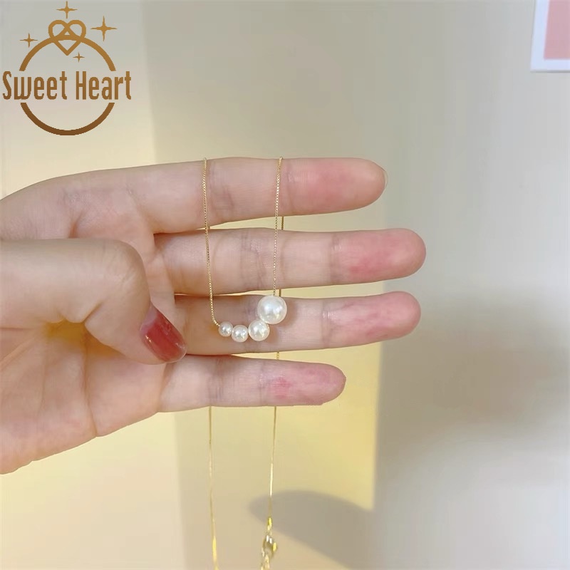 Vòng cổ Mặt Ngọc Trai Đơn Giản Thời Trang Hàn Quốc Cho Nữ